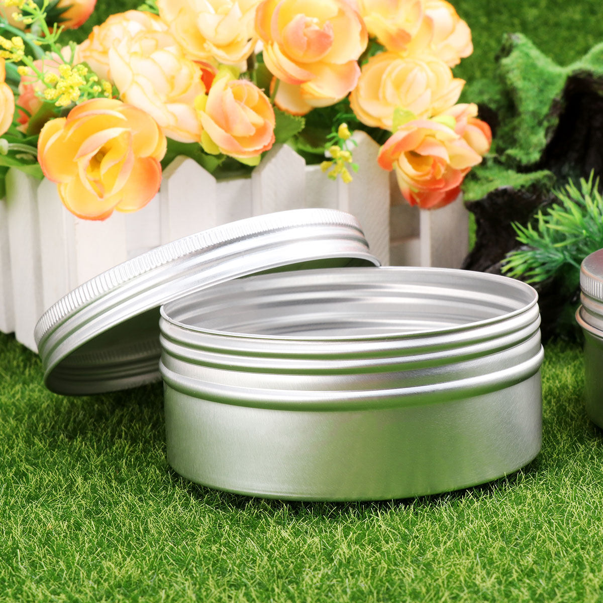 Tin Container Lid - 10 Adet Dişli Alüminyum Şişe Örnek