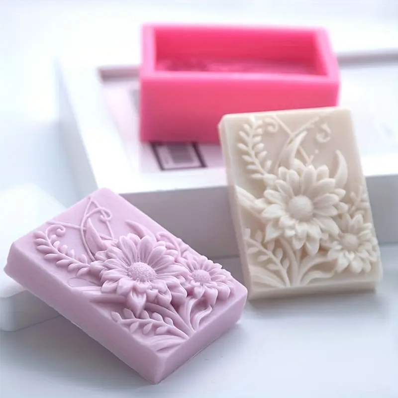 3D Çiçek Kare Sabun silikon ka - Candle Making Tutorial incelemesi ve fiyatı