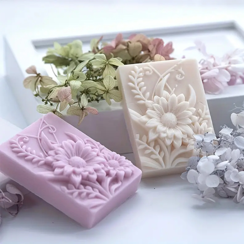 3D Çiçek Kare Sabun silikon ka - Candle Making Tutorial incelemesi ve fiyatı